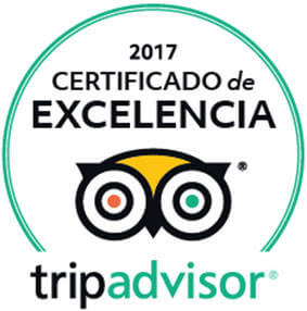 Certificado de excelencia 2017 Trip Advisor